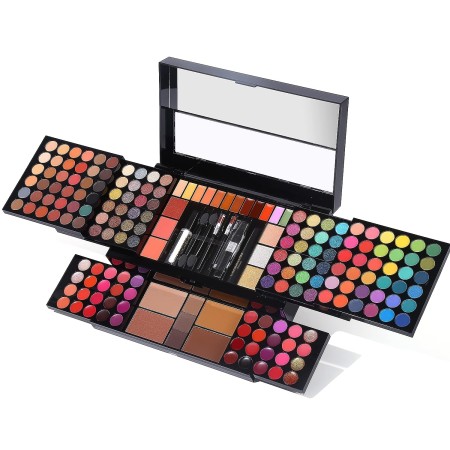 Kit de maquillaje profesional todo en uno para mujeres, kit completo de paleta de maquillaje de 186 colores, incluye sombra de