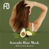 Mascarilla nutritiva para el cabello con karité de aguacate, mascarilla reparadora para cabello seco dañado y crecimiento,