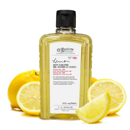 C.O. Bigelow Limpiador corporal - No. 1161 - Gel de baño hidratante de limón para hombres y mujeres con aloe vera, 10 onzas