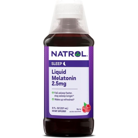 Natrol Tintura líquida de melatonina, te ayuda a dormir más rápido, permanecer dormido más tiempo, absorción más rápida, 100%