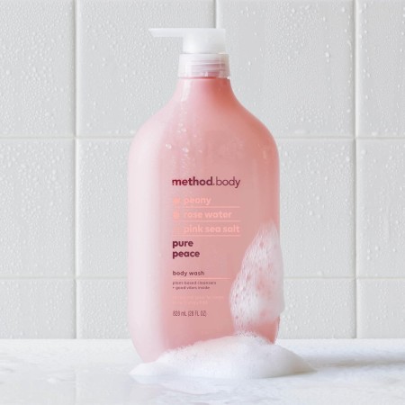 Method Gel de baño, Pure Peace, sin parabenos ni ftalatos, 28 onzas (paquete de 1)