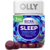OLLY Gomitas extra fuertes para dormir, apoyo ocasional para dormir, 5 mg de melatonina, L-teanina, manzanilla, bálsamo de