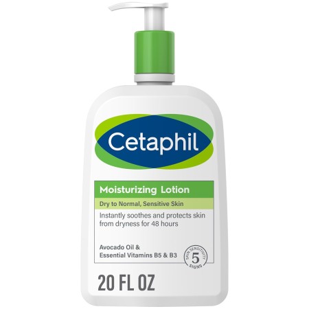 Cetaphil Hidratante corporal, loción hidratante hidratante para todo tipo de piel, adecuada para pieles sensibles, 20 onzas, sin