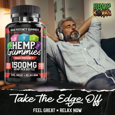 Hemp Bombs Gomitas de cáñamo de alta potencia extra fuerte – dolor, relajación, estrés y estado de ánimo – Suplemento de goma