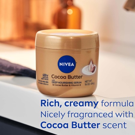 Nivea crema corporal de manteca de cacao, 15.5 onzas