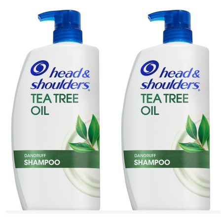 Head & Shoulders Champú anticaspa de árbol de té, 32.1 onzas líquidas cada uno, paquete doble