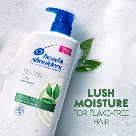 Head & Shoulders Champú anticaspa de árbol de té, 32.1 onzas líquidas cada uno, paquete doble