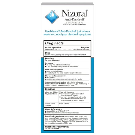 Nizoral - Champú anticaspa, básico, fresco, 7 onzas fluidas