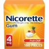 Nicorette Chicle de nicotina, 4 mg, Fruta Chill 160 unidades