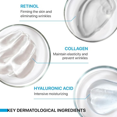 Crema hidratante facial con retinol, para hombres y mujeres, antienvejecimiento día y noche, cuello con retinol, colágeno ácido