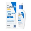 CeraVe AM Loción hidratante facial SPF 30 | Hidratante facial sin aceite con protector solar | No comedogénico | 3 onzas