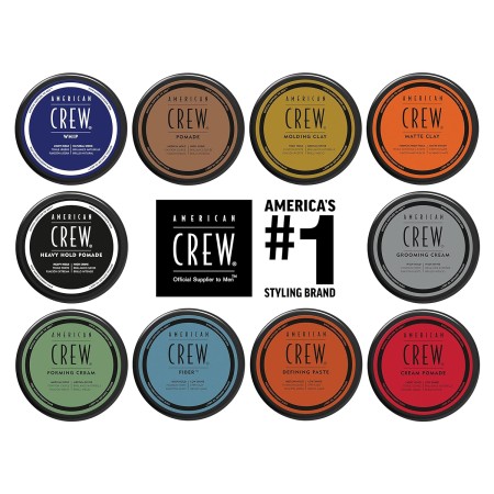 American Crew Crema formadora de cabello para hombres, gel para el cabello con sujeción media y brillo medio, 3 onzas (paquete