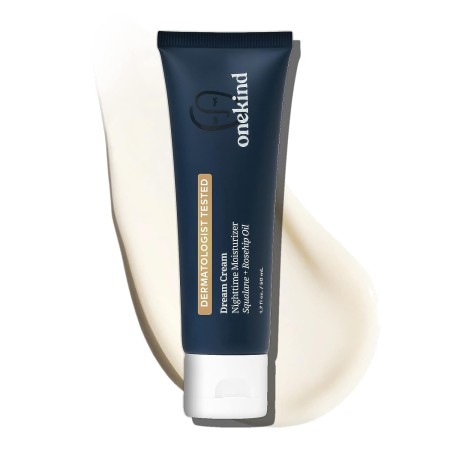 Onekind Crema hidratante nocturna Dream Cream | Hidratante antienvejecimiento multicorrectivo con escualano para la cara, repara