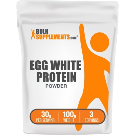 Clara de huevo, proteínas en Polvo por Bulksupplements, 1
