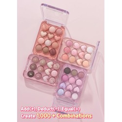 COLORGRAM Paleta de sombras de ojos Pin Point 02 Pink+Mauve | Paleta de sombras de ojos para maquillaje diario, ultra mezclable,