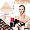 Pimoys 6 esponjas de maquillaje triangulares para rostro, esponjas, suaves de terciopelo para polvos sueltos/fijadores, esponja