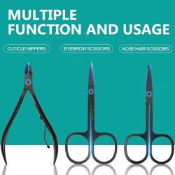 Kit profesional de manicura y pedicura de 26 piezas, juego de cortaúñas.
