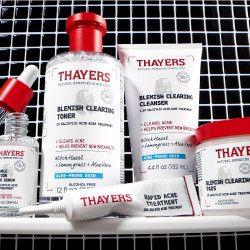 Thayers Almohadillas para eliminar imperfecciones, tratamiento de acné con ácido salicílico para cara
