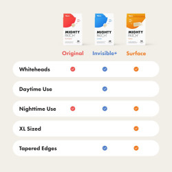 Parches Mighty Patch™ Original de Hero Cosmetics: parches hidrocoloides para reducir granos y espinillas en una sola aplicación;