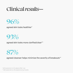 Limpiador de espuma para el acné, contiene ácido salicílico y azelaico y probióticos