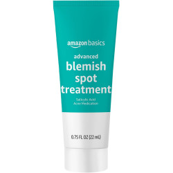 Amazon Basics Tratamiento avanzado para manchas de imperfecciones con medicamento para el acné con ácido salicílico