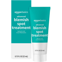 Amazon Basics Tratamiento avanzado para manchas de imperfecciones con medicamento para el acné con ácido salicílico