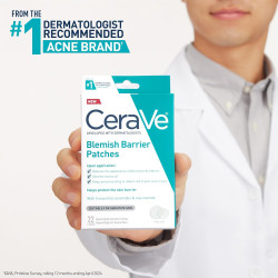 Parches hidrocoloides para imperfecciones CeraVe, control de imperfecciones con absorción de grasa