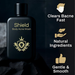 Shield Paquete de lavado de acné para hombres y niños