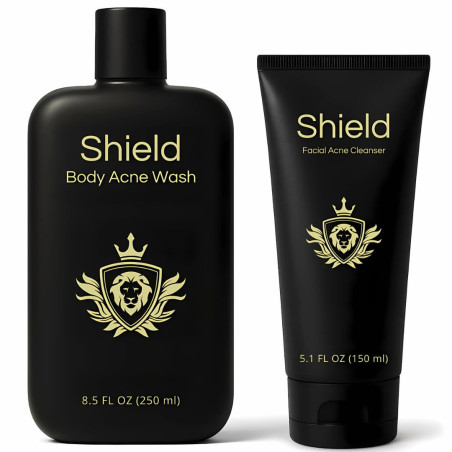 Shield Paquete de lavado de acné para hombres y niños