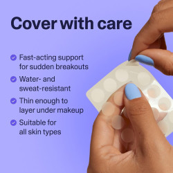 Parches de emergencia de espinillas para cara