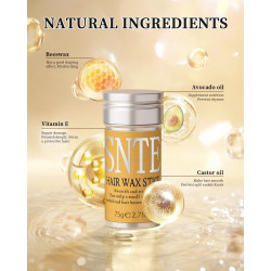 Juego de cepillo para el cabello y barra de cera para el cabello