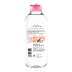 Agua micelar de limpieza para el rostro, todo en 1 limpiador y desmaquillante, Garnier, Normal
