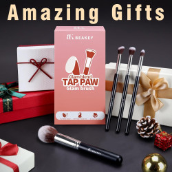 BEAKEY Juego de brochas de maquillaje, base profesional, corrector de sombra de ojos