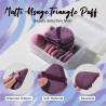 Juego de esponjas de maquillaje BS-MALL Triangle Puff 14 piezas para líquido, crema y polvo