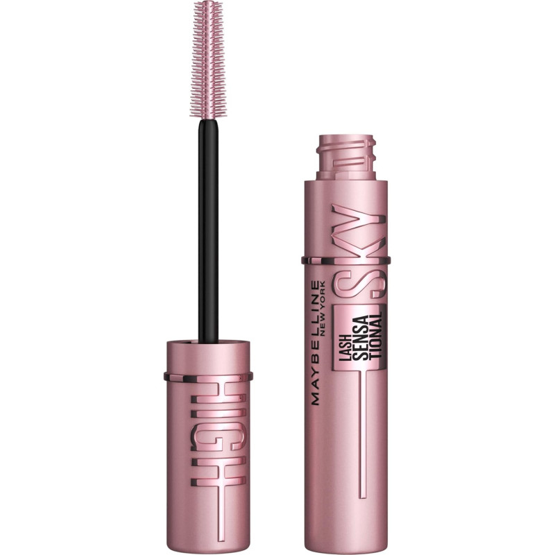 Máscara de pestañas lavable Maybelline Lash Sensational Sky High, maquillaje