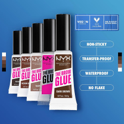 Gel para cejas de fijación extrema, transparente marca NYX PROFESSIONAL MAKEUP