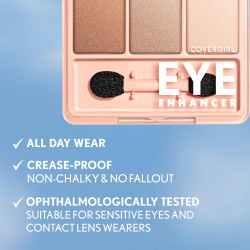 Paleta de sombras de ojos Covergirl Eye Enhancers, tonos nude naturales, 0,19 onzas