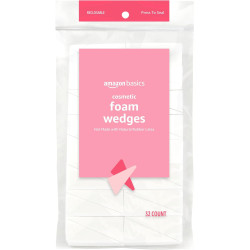 Amazon Basics Cuñas de espuma cosmética para maquillaje, 32 unidades