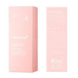 medicube Paquete de mascarilla facial de colágeno para envolver durante la noche