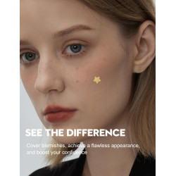 Parches de espinillas para cara, parches de acné hidrocoloide de estrellas