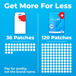 Parches de espinillas para la cara (120 parches)