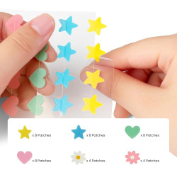 Lindos parches de espinillas, parches coreanos para el acné con estrellas para el cuidado de la piel para la cara