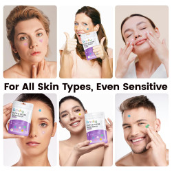 Lindos parches de espinillas, parches coreanos para el acné con estrellas para el cuidado de la piel para la cara