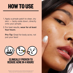 PEACE OUT Acne Day & Night Duo, parches hidrocoloides transparentes para granos para el día y la noche