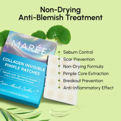 MAREE Parches de espinillas para la cara