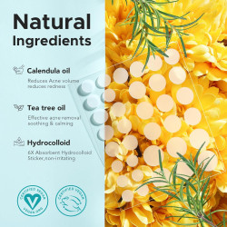 Parche para acné, 4 tamaños, 280 parches para absorber el acné