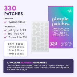 LivaClean 330 CT Parches para granos faciales con ácido salicílico