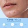 Parches de espinillas para cara, 3 tamaños, 510 parches hidrocoloides para para cubrir granos e imperfecciones