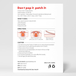 Parches de espinillas para cara, 3 tamaños, 510 parches hidrocoloides para para cubrir granos e imperfecciones