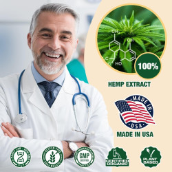 Paquete de 2 aceites de cáñamo orgánico prémium para aliviar el dolor